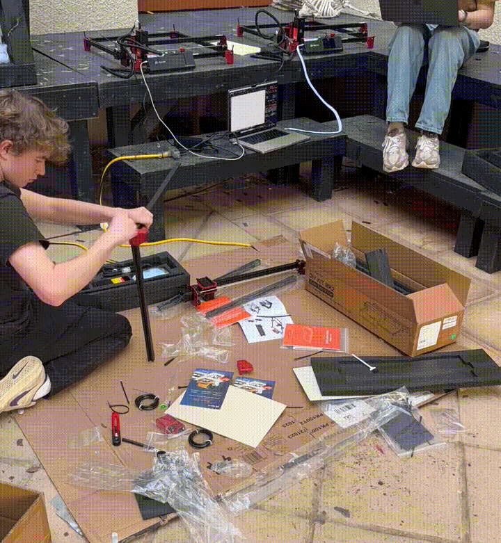 Assembling the DIY laser kits