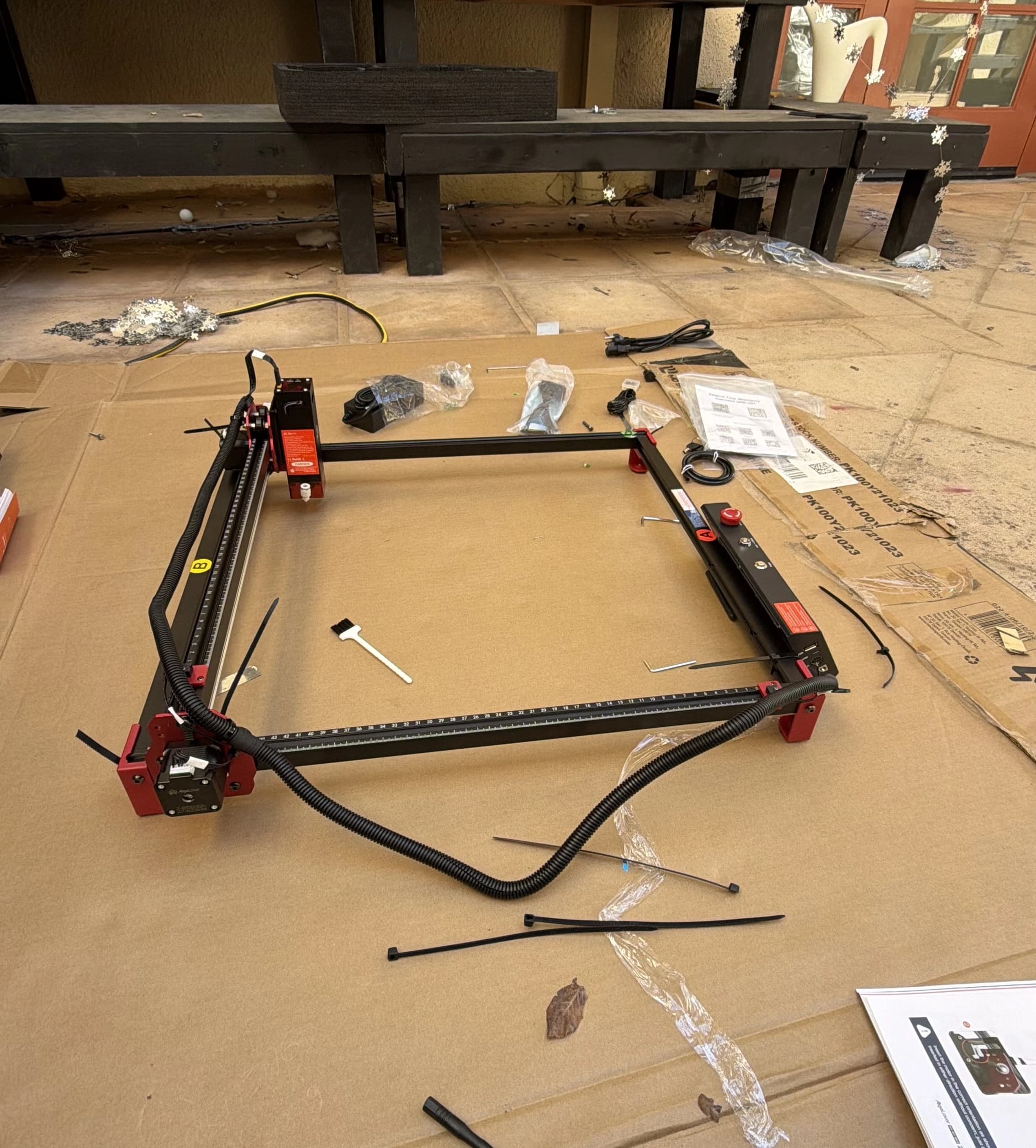 An assembled AlgoLaser DIY laser kit